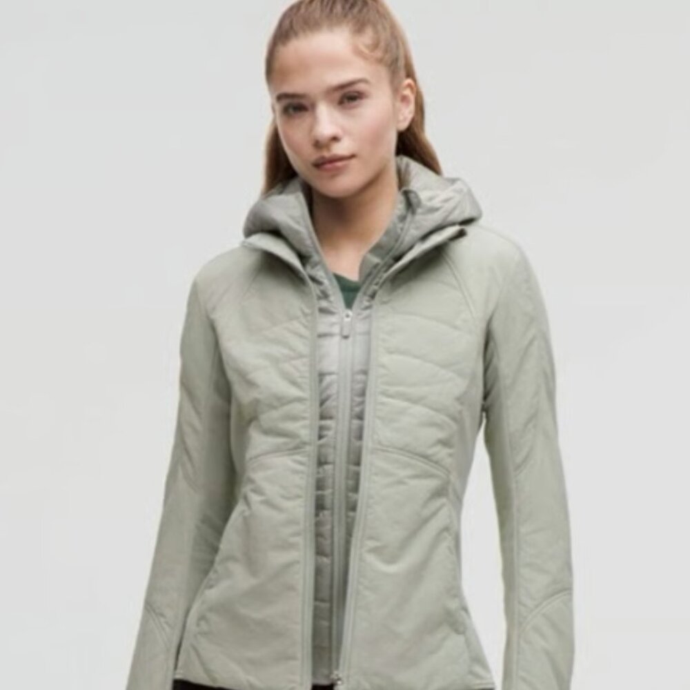 NWT Lululemon Another Mile Jacket Jade Grey size 2